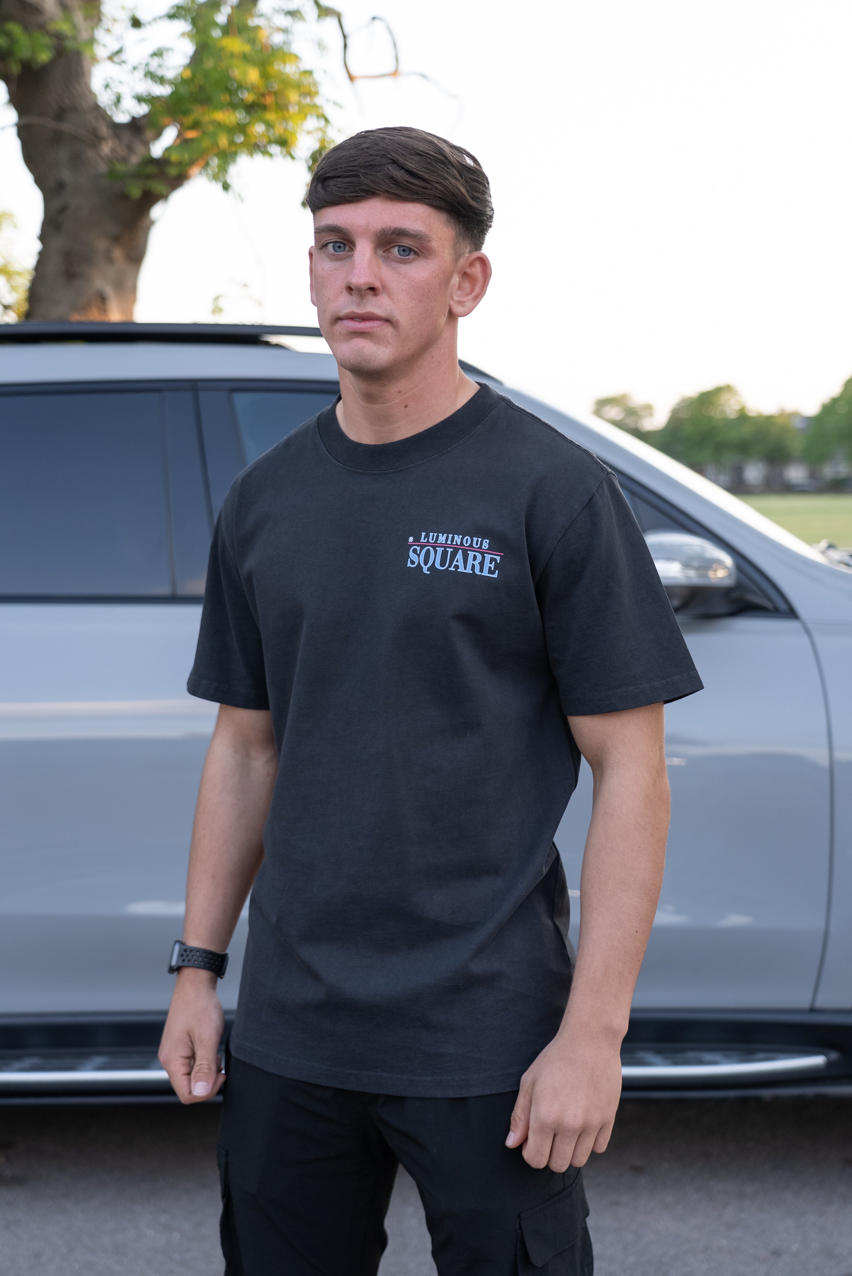 STAPLE TEE - BLACK/BLUE